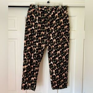 Stylish Black and Pink Patterned Pants